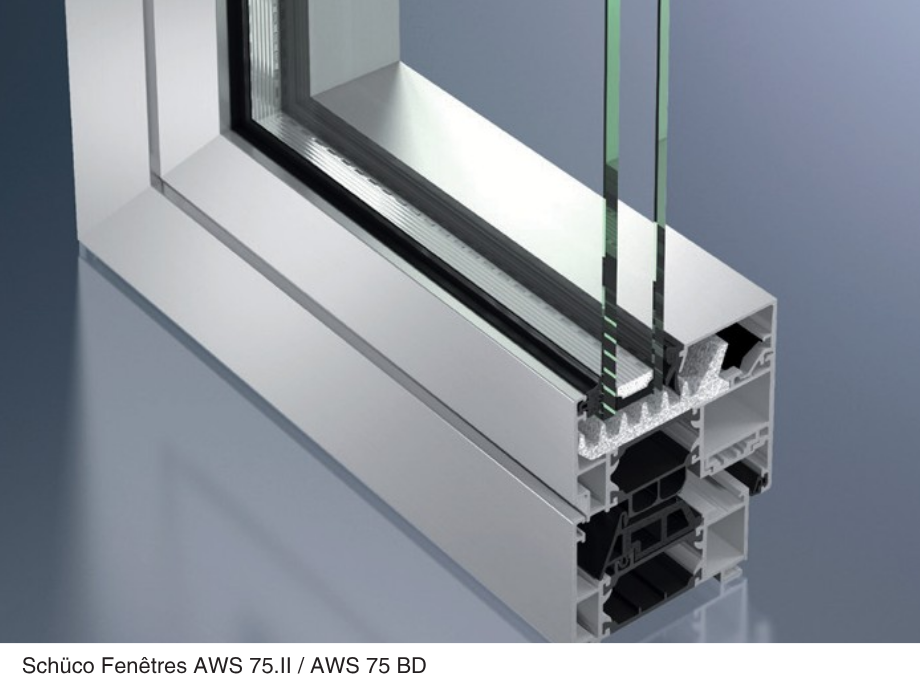 Porte aluminium haut de gamme Schüco ADS 75 HD.II grande hauteur jusqu'à 3 m, Ud 1,5 W/m²K, GREMMEL Alsace