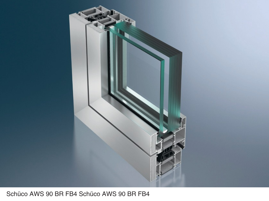 Porte aluminium coupe-feu Schüco ADS 80 FR 30 classée EI 30 sous PV Efectis, fabriquée par GREMMEL Alsace