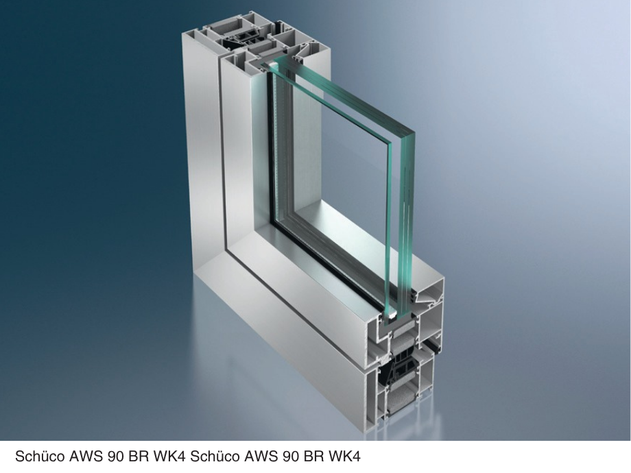Fenêtre aluminium coupe-feu Schüco AWS 75 FR 30 classée E/EW 30 sous PV Efectis, fabriquée par GREMMEL Alsace