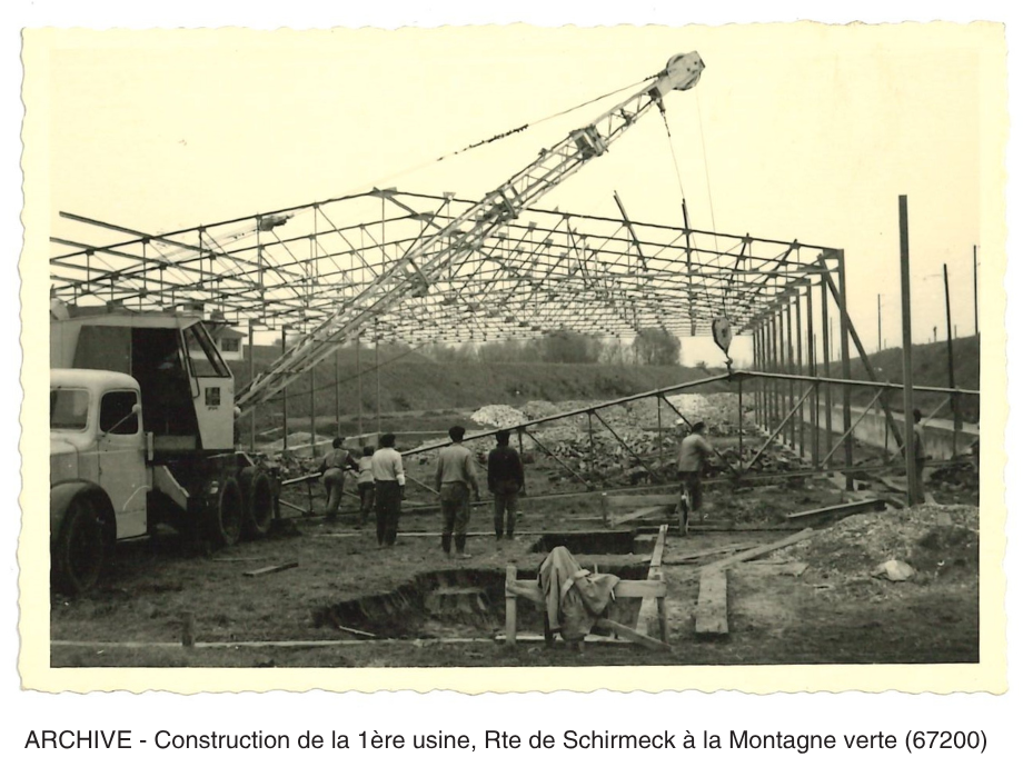 J.Gremmel & Cie — fabrication aluminium sur le site historique d'Eschau, photographie d'archive